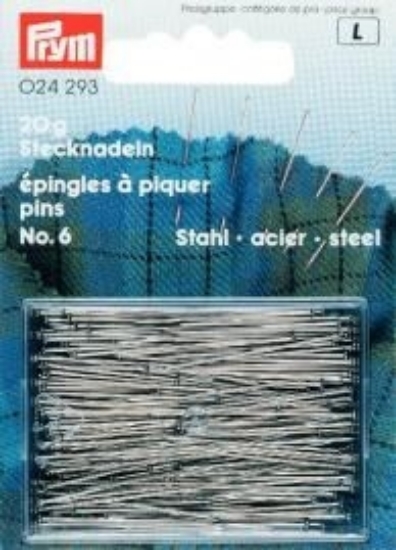 Prym 024293 Spilli acciaio No. 6 0,60 x 30 mm - 20 g