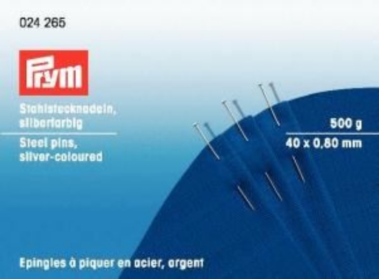 Immagine di 024265 Spilli acciaio temperato No. 11 argento 0,80 x 40 mm - 500 g