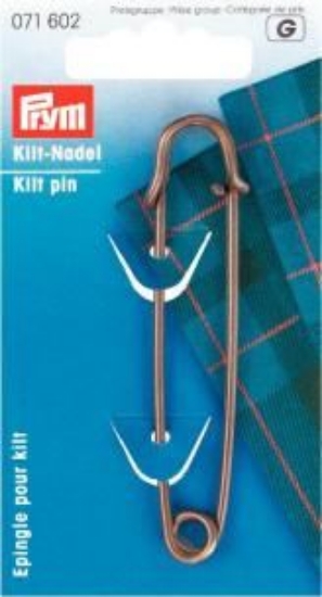 Immagine di 071602 Prym Spilla 'Kilt' 76 mm ottone antico