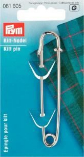 Immagine di Prym 081605 Spillo 'Kilt' ferro 76 mm argento - 1 pezzo