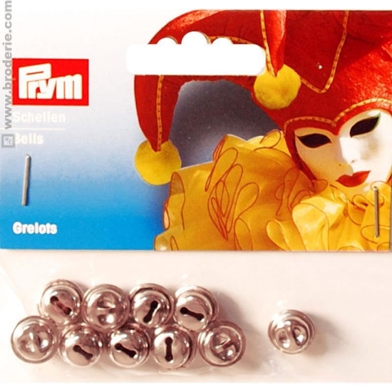 Prym 417950 Campanelle 11 mm argento - 10 pezzi