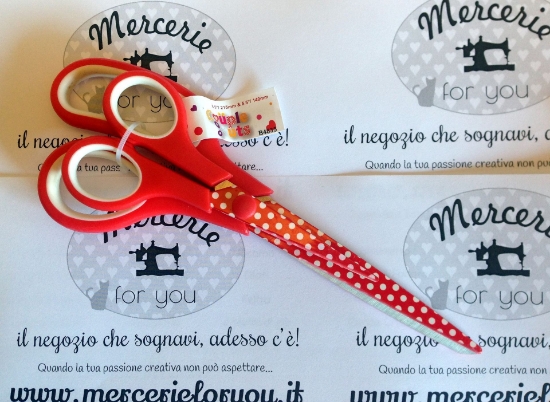 Immagine di Coppia di Forbici Craft Couple cuts - pois