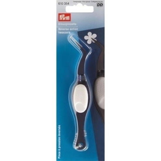 Prym 610354 Pinzetta di precisione ad azione incrociata - 1 pezzi Pinzetta ad altra precisione per lavori di ricamo, bigiotteria, applique e in generale, per tutti i lavori di artigianato e hobbystica.