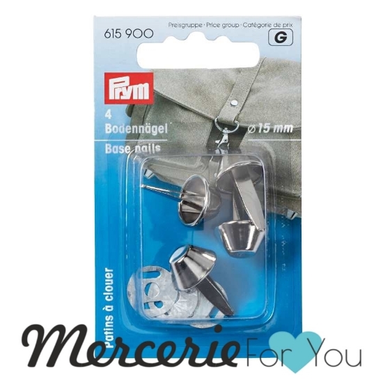 615900 Prym - Piedini per borse 15 mm argento