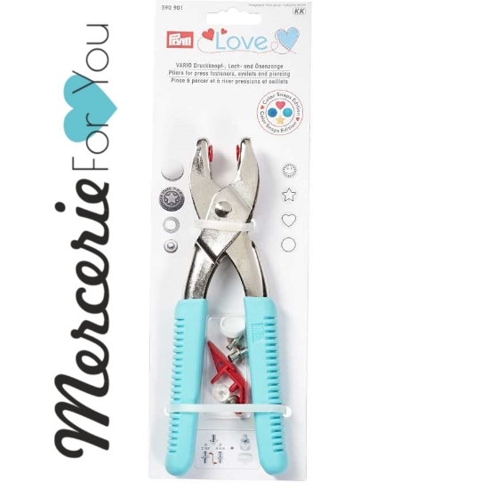 390901 Pinza Vario Prym Love per forare applicare bottoni e color  snap