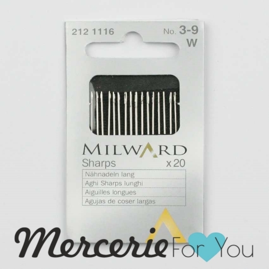  Milward 212 1116 Aghi Sharp Assortiti No 3-9 bustina da 20 pz