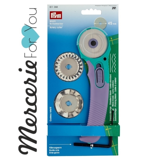 Prym 611368 Taglierina Multiuso 45 mm tre lame intercambiabili