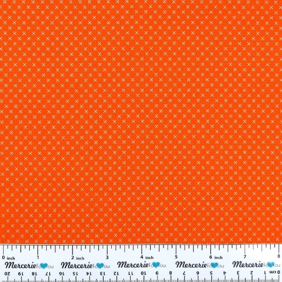 Colour Fun Arancio 4512-338 di Stof Fabrics Quilter Basic  - Vendita al metro  100% Cotone americano di alta qualità.