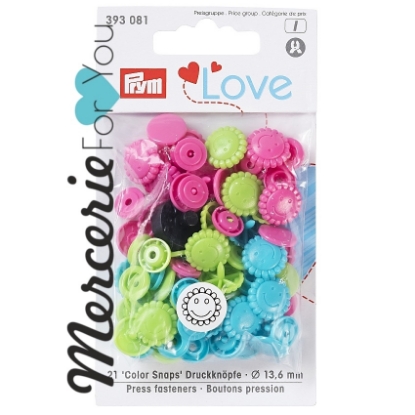 Prym Bottoni a Pressione in Plastica Color Snaps 1,24 cm - 30 Pz