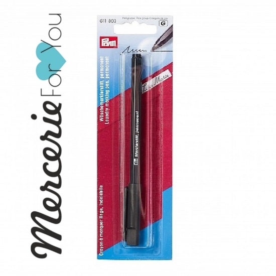 611803 Prym Matita marca-biancheria indelebile colore nero - 1 pezzo.