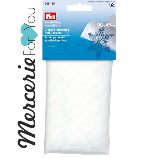 Prym 968195 Teletta creativa 90 x 45 cm bianco - solubile in acqua