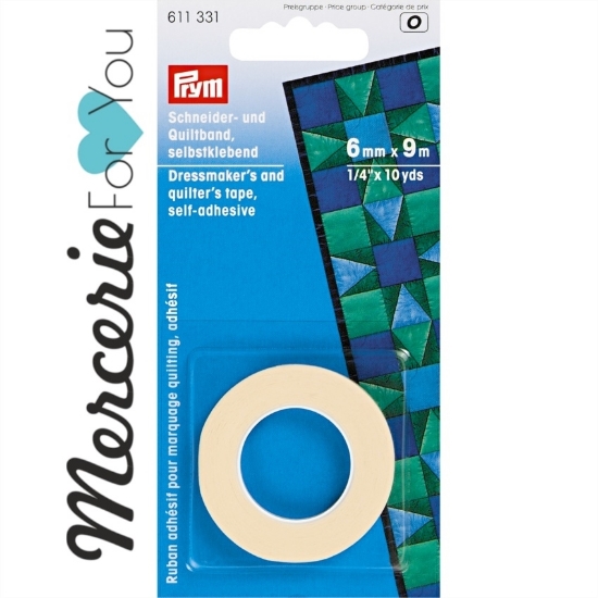 Prym 611331 Nastro per sarti e trapunto - altezza 6 mm - bobina 9 m - 1 pezzo.