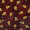 Fat Quarter Cotone americano Benartex fantasia pere su fondo bordeaux - 1 taglio 45x55 cm