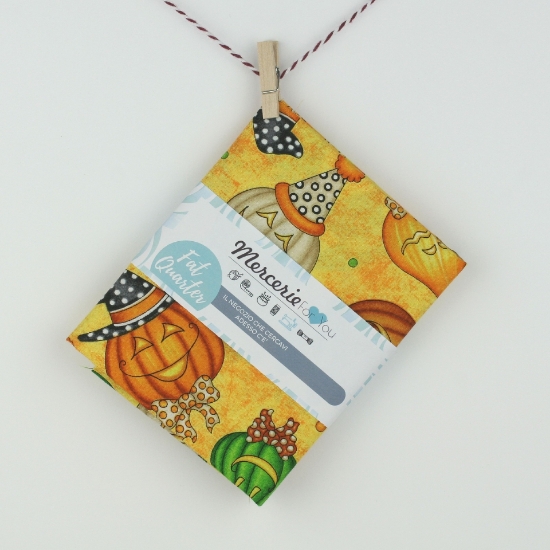 Fat quarter zucche arancioni halloween