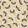 Fat quarter pipistrelli sfondo beige