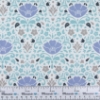 Fat Quarter col.Floral Damask in Aqua 2143001 - Ethereal di Camelot Cotone Americano - 1 taglio 45x55 cm