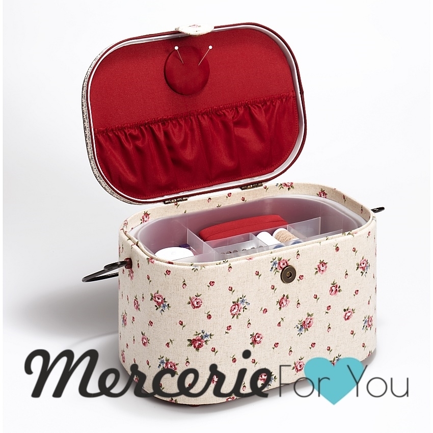 Cesto Da Cucito PRYM Kyoto - Multiuso Con Scomparti E Cuscino Spilli, Taglia Unica - Foto 6