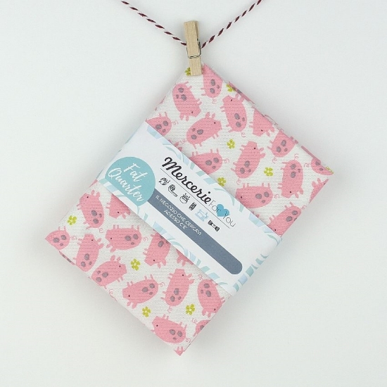 Fat Quarter WildFlower Farm cotone americano per StudioE Fabrics - 1 taglio 45x55 cm, MAILINI ROSA