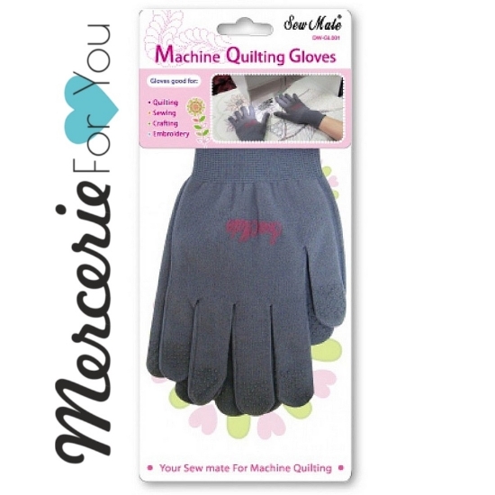 Guanti per Trapunto, ricamo e lavori a mano libera - taglia universale - Sew Mate Machine Quilting Gloves