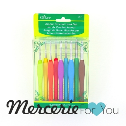 Aghi per Lavorare a Maglia gaeruite 2,0-6,5 mm Illuminazione a LED Set di 9 uncinetti con Impugnatura ergonomica 