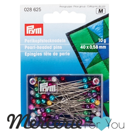 Prym 028625 Spilli testa perlata 0.58x40 - 10gMercerie For You - Il  negozio che cercavi adesso c'è!