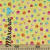 Collezione Callie by Quilting Treasures 1649-27130 S - Cotone americano macro pois colorati su fondo giallo h.110 cm vendita al metro