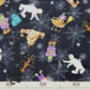 Tessuto halloween personaggi sfondo nero con ragnatele bianche_fat quarter_2