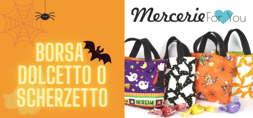 Borsa Dolcetto o Scherzetto Reversibile in tessuto Borsa Dolcetto o Scherzetto Reversibile in tessuto