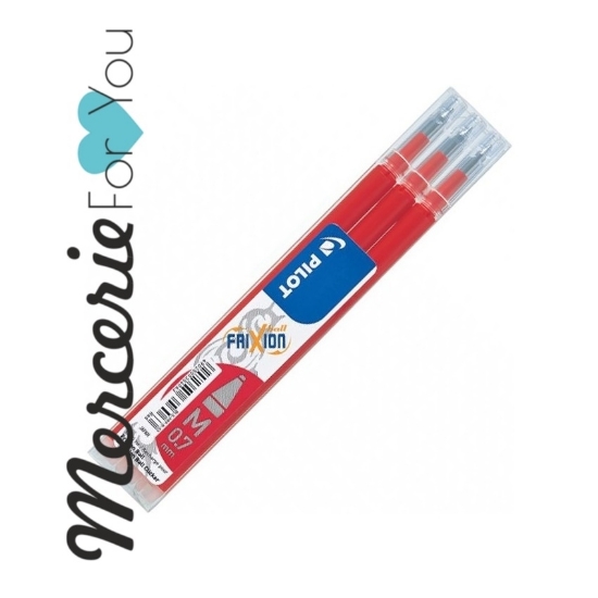 REFILL FRIXION BALL 0,7 SET 3 PZ. PILOT Colore: Rosso Red 006658