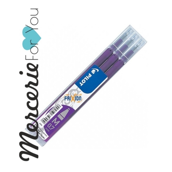 REFILL FRIXION BALL 0,7 SET 3 PZ. PILOT Colore: Viola Violet 006646