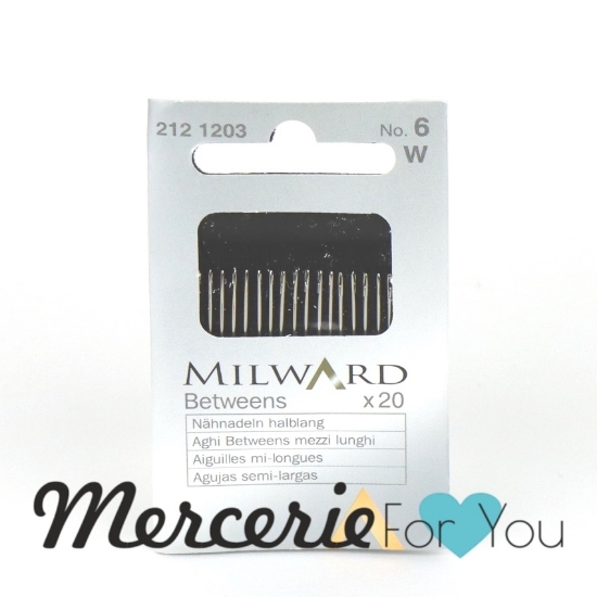 Milward  2121203 Aghi Betweens n° 6 - bustina da 20 pezzi Aghi media lunghezza con punta resistenti.