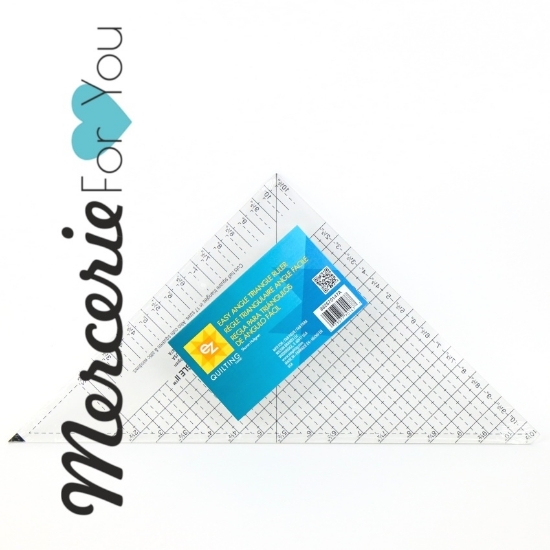 EZ QUILTING EASY ANGLE TRIANGLE RULER II 10,5'' - Regolo triangolare per patchwork e quilting.