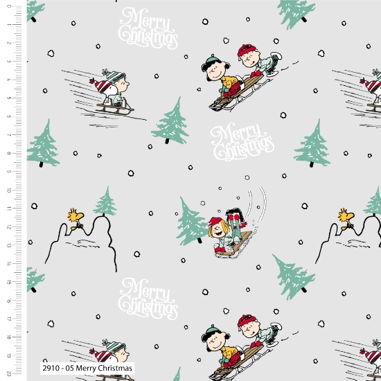 Tessuto snoopy natale Alberi slittino