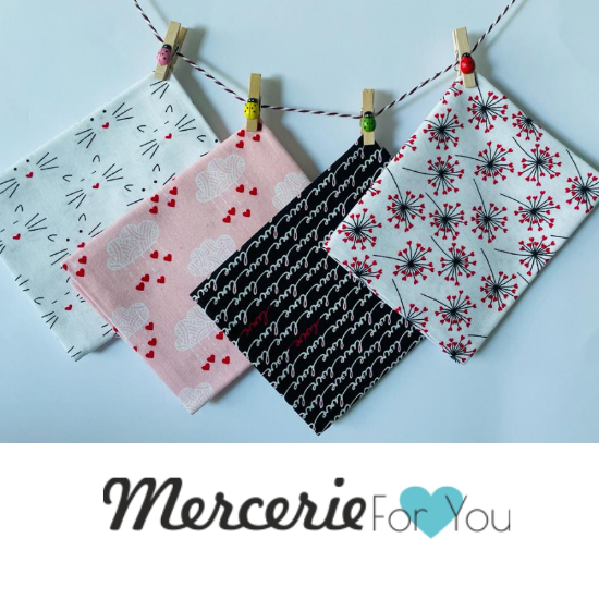 Pacchetto fat quarter fantasie assortite cuori